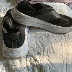 Hoka Black and White Athletic Shoes